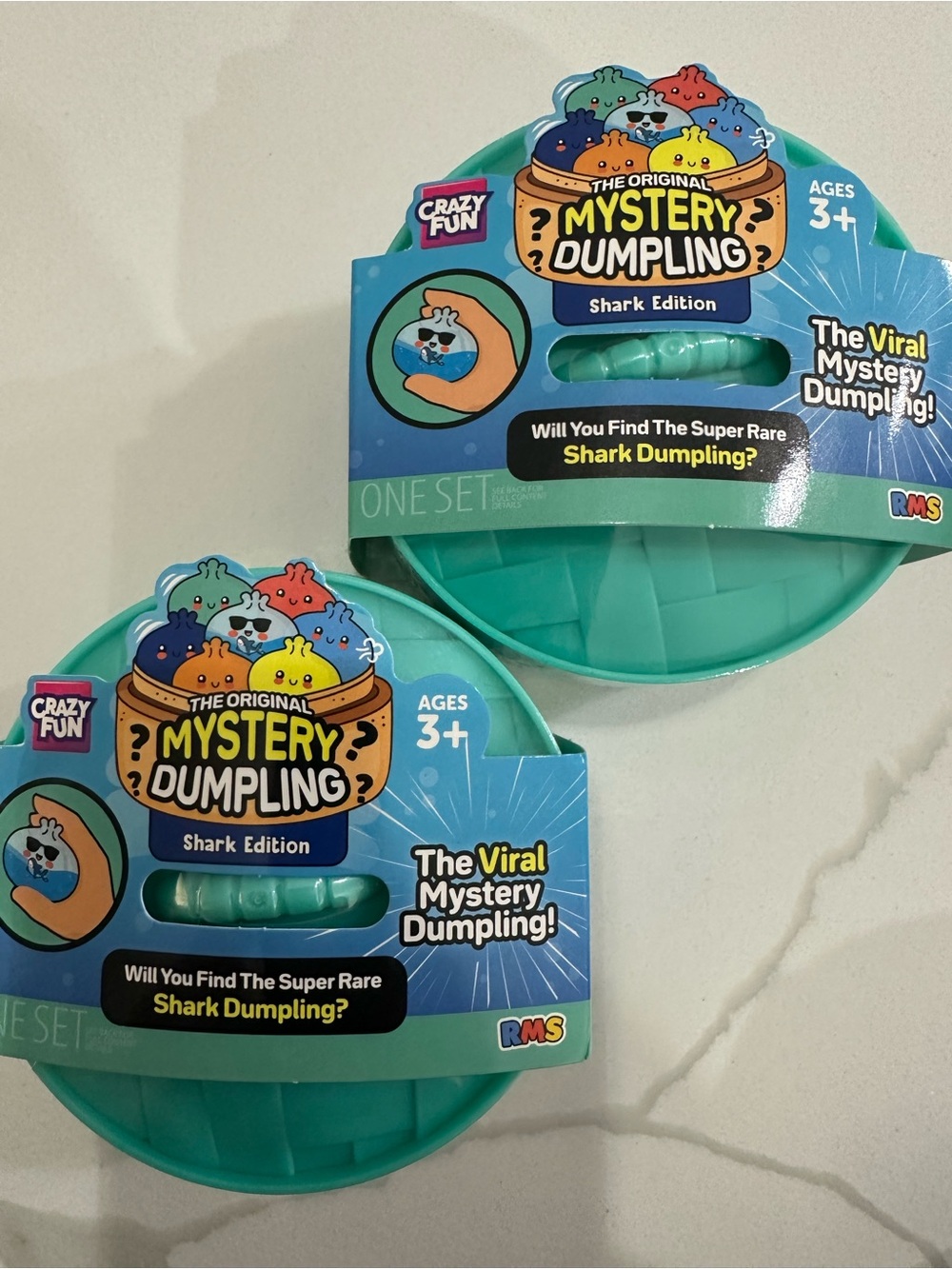 Set of 2 Ther Original Mystery Dumpling Shark Edition - Teal blue RMS 🔥fast ship